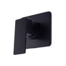 Acabamento para Registro Monocomando 1/2 Base Docol Chuveiro Ducha Higiênica Quadrado Preto Fosco - 2