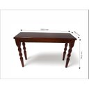 Ver imagem 3 de Aparador Madeira Maciça Pés Torneados 120x40cm Gardênia Yescasa