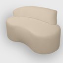 Ver imagem 4 de Sofa Organico Curvo 2 Lugares 145 Cm Boucle Creme