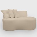 Ver imagem 5 de Sofa Organico Curvo 2 Lugares 145 Cm Boucle Creme