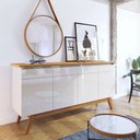 Ver imagem 1 de Buffet Classic Luxo 4 Portas 185 cm Imcal