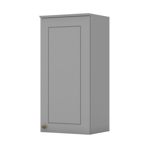 Armário Aéreo 01 Porta 40cm Americana Cinza Henn