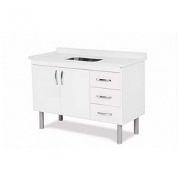 Gabinete Cozinha Toquio 116cm Branco - Rorato - 1