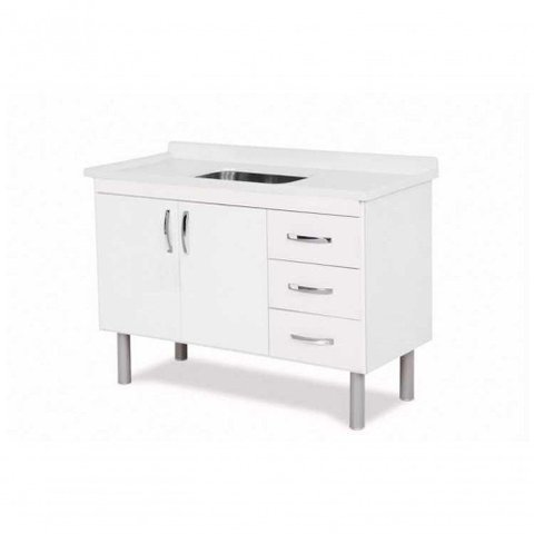Gabinete Cozinha Toquio 116cm Branco - Rorato