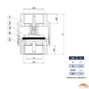 Ver imagem 4 de Válvula de Retenção 4 Latão Forjado Vertical Horizontal Ivm Italy Fluxo Unidirecional Metal