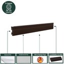 Ver imagem 6 de Rodapé de PVC 10cmx15mmx2,40m Master 6 UN AZN - Marrom