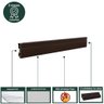 Rodapé de PVC 10cmx15mmx2,40m Master 6 UN AZN - Marrom - 6