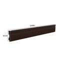Ver imagem 5 de Rodapé de PVC 10cmx15mmx2,40m Master 6 UN AZN - Marrom