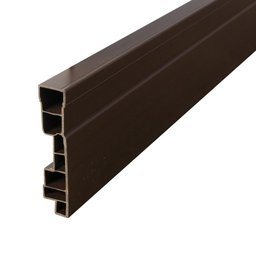 Rodapé de PVC 10cmx15mmx2,40m Master 6 UN AZN - Marrom - 2