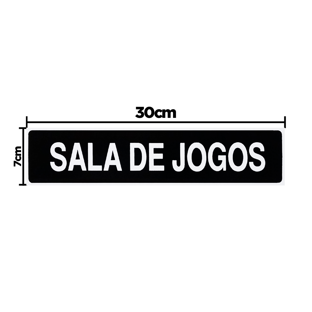 Placas Salão de Jogos