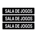 Ver imagem 1 de Combo 6 Placas Sinalização Sala de Jogos 30x7 - A-427/1 F9e