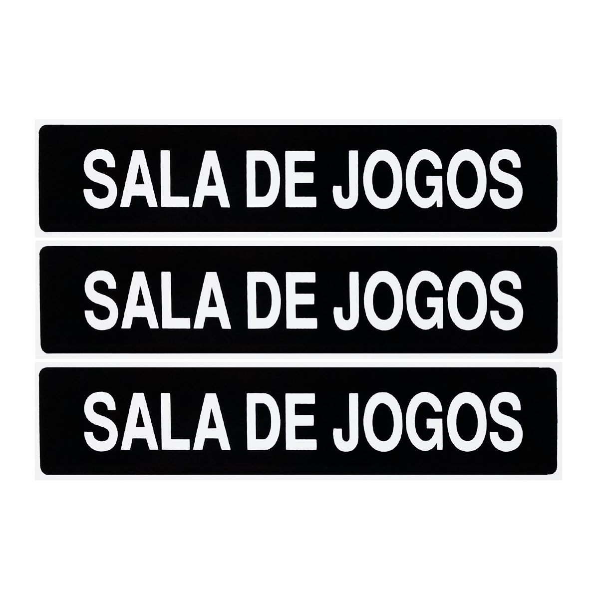 Placas Salão de Jogos