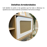 Rack para Tv até 60 Polegadas com Impressão em Palha Nature - 9