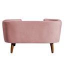 Ver imagem 5 de Cama para Cachorro Pet Sofá Gato Pé Palito Caminha Confortável com Almofada Veludo Rosa