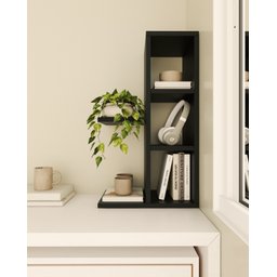 Nicho Aparador Organizador Minimalista Preto - 2