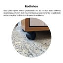 Ver imagem 6 de Rack para TV até 49 Polegadas MDF 91cm Rodizios Sampa Artely Cinamomo/ Off White