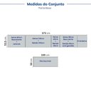 Ver imagem 3 de Cozinha Modulada 10 Peças com Tampo e Cristaleira e Ilha Marselha CabeCasa MadeiraOriginals