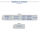 Ver imagem 5 de Cozinha Planejada 10 Peças com Tampo e Cristaleira e Ilha Marselha CabeCasa MadeiraOriginals Azul/Sereno
