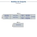 Ver imagem 5 de Cozinha Planejada 10 Pç c/ Tampo e Cristaleira e Ilha Marselha CabeCasa MadeiraOriginals Azul/Sereno