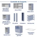 Ver imagem 6 de Cozinha Modulada 10 Pçs com Tampo e Cristaleira e Ilha Marselha Cabecasa Madeiraoriginals