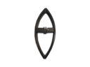 Ver imagem 2 de Puxador curvo com 1 furo 27cm para porta de vidro e portão - Bronze