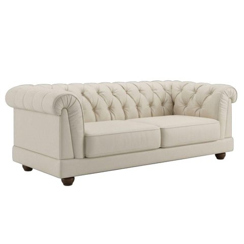 Sofa 2 Lugares Capitone Acorde 190 cm Pes MDF Courino Tcs 725 Moll