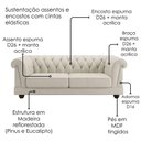 Ver imagem 5 de Sofa 2 Lugares Capitone Acorde 190 cm Pes MDF Courino Tcs 725 Moll