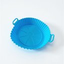 Ver imagem 3 de Forma de Silicone Azul 16x4,5cm Reutilizável Antiaderente para Airfryer e Forno