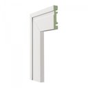 Ver imagem 1 de Kit com 10 Guarnição de MDF 7cm x 15mm x 2,40m com Friso Moldufama 702 Branco