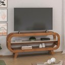 Ver imagem 1 de Rack para TV até 60 Polegadas MDF 133,5cm Usinado em Theo Marrom