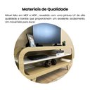 Ver imagem 7 de Rack para TV até 60 Polegadas MDF 133,5cm Usinado em Theo Bege