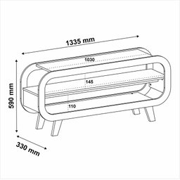 Rack para TV até 55 Polegadas Théo - 4