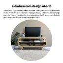 Ver mais imagens de Rack para TV até 60 Polegadas MDF 133,5cm Usinado em Theo Bege