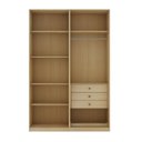 Ver imagem 2 de Guarda Roupa Closet Aberto 3 Gavetas 100% MDF Infinity Bege/Savana