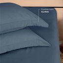 Ver imagem 2 de Kit Fronhas Slim com 3 Abas Percal 200 Fios 50cm X 70cm 2 Peças - Marinho