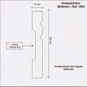 Ver imagem 2 de Kit com 5 Rodapé de MDF 10cmX15mmX2,40m com Friso 1003 