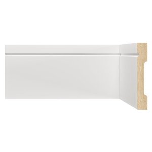 Kit Rodapé de MDF 10 Barras Frisada de 10cmx15mmx2,40m com 24 Metros Lineares 1003