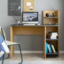 Ver imagem 1 de Escrivaninha P/ Notebook Link Carvalho com Grafite com 3 Prateleiras - Artely 004367