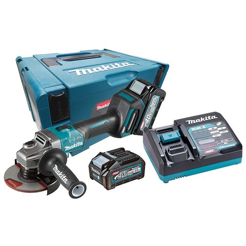 ESMERILHADEIRA MAKITA 125MM 2BAT 4AH 40V GA005GM201