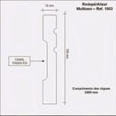 Ver imagem 2 de Kit com 15 Rodapé de MDF 10CMX15MMX2,40m com Friso 1003 Branco Moldufama