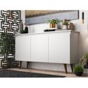 Ver imagem 5 de Buffet 3 Portas 136cm Retrô Elza Yescasa Branco