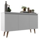 Ver imagem 3 de Buffet 3 Portas 136cm Retrô Elza Yescasa Branco
