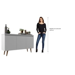 Buffet 3 Portas 136cm Retrô Elza Yescasa - 6