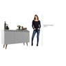 Buffet 3 Portas 136cm Retrô Elza Yescasa - 6