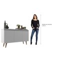 Ver imagem 6 de Buffet 3 Portas 136cm Retrô Elza Yescasa Branco