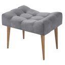 Ver imagem 1 de Puff Requinte Cinza Pés Palito