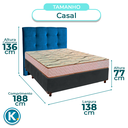 Ver imagem 3 de Kit Cabeceira + Cama Box + Colchão Casal D33 Maxsono Paropas