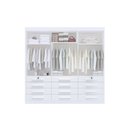 Ver imagem 7 de Guarda Roupa Casal MDF 6 Portas 12 Gavetas Marselha Plus Branco