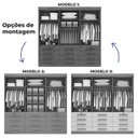 Ver imagem 6 de Guarda Roupa Casal MDF 6 Portas 12 Gavetas Marselha Plus