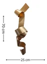 Ver imagem 4 de Decoração Escultura Parede de Metal Decoração Sala Quarto Escritório Home Decor Dourado